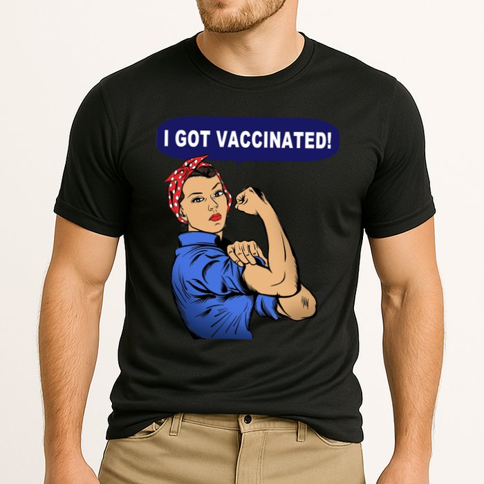 I Got Vaccinated We Can Do It Girl Cooling Performance Crew T-Shirt