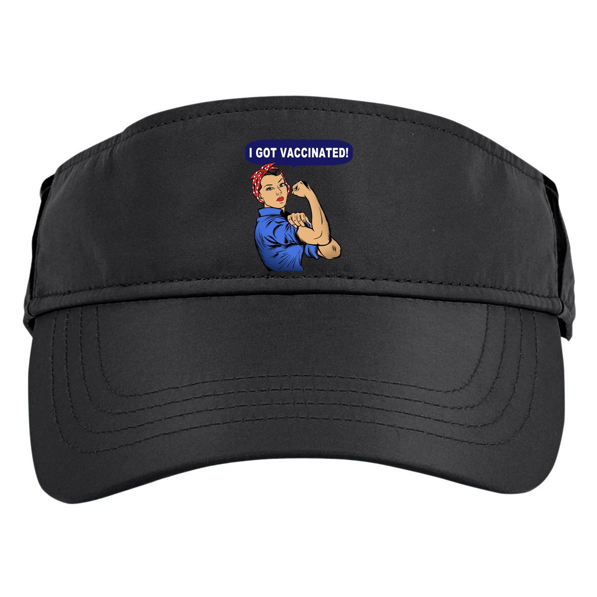 I Got Vaccinated We Can Do It Girl Adult Drive Performance Visor