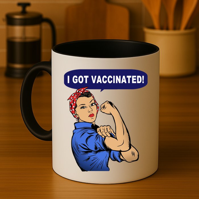 I Got Vaccinated We Can Do It Girl Mug