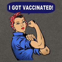 I Got Vaccinated We Can Do It Girl Cotton Canvas Backpack