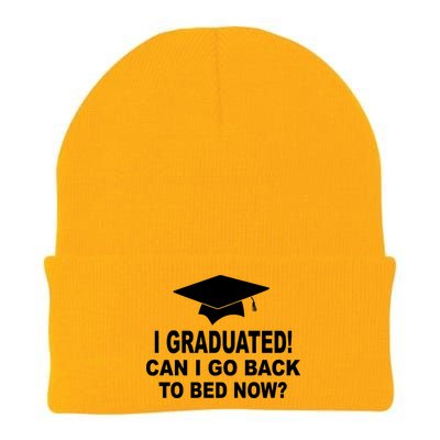 I Graduated! Can I Go Back To Bed Now? Knit Cap Winter Beanie