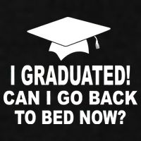 I Graduated! Can I Go Back To Bed Now? Ladies PosiCharge Tri-Blend Wicking Tank