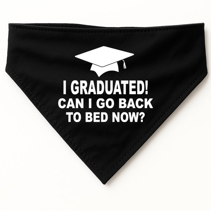 I Graduated! Can I Go Back To Bed Now? USA-Made Doggie Bandana