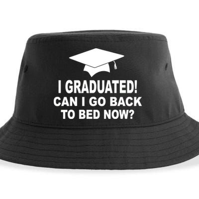 I Graduated! Can I Go Back To Bed Now? Sustainable Bucket Hat