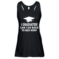 I Graduated! Can I Go Back To Bed Now? Ladies Essential Flowy Tank