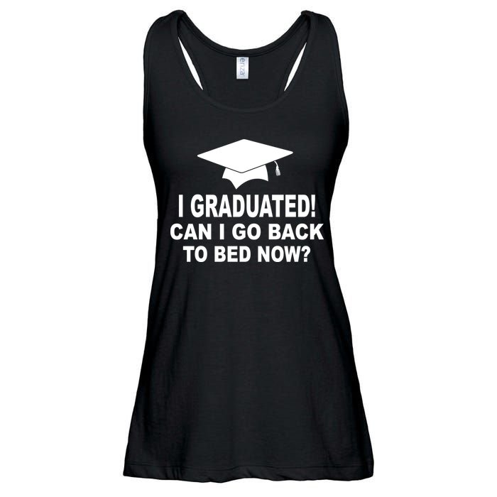 I Graduated! Can I Go Back To Bed Now? Ladies Essential Flowy Tank