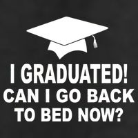 I Graduated! Can I Go Back To Bed Now? Microfiber Hand Towel