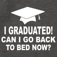 I Graduated! Can I Go Back To Bed Now? Vector Backpack