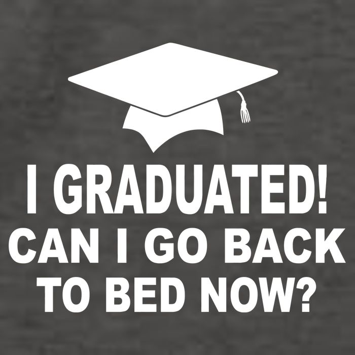 I Graduated! Can I Go Back To Bed Now? Vector Backpack