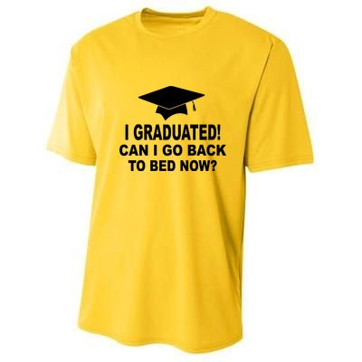 I Graduated! Can I Go Back To Bed Now? Youth Performance Sprint T-Shirt