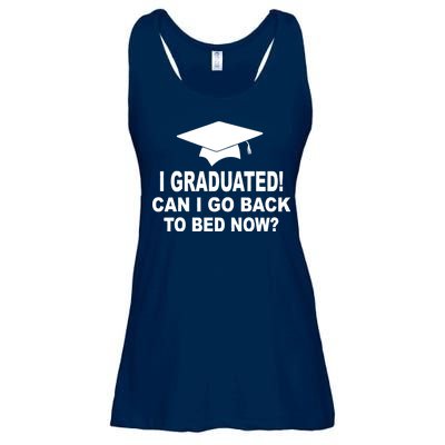 I Graduated! Can I Go Back To Bed Now? Ladies Essential Flowy Tank