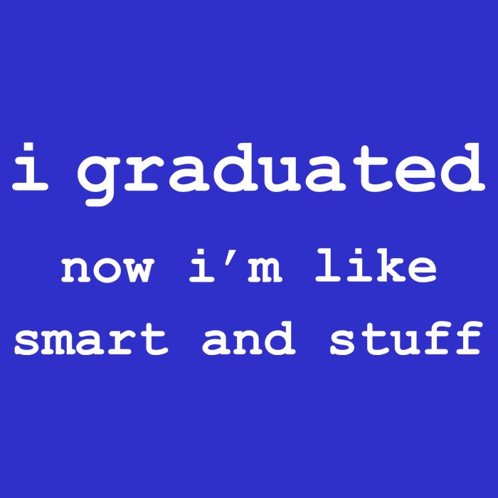 I Graduated Now I'm Like Smart and Stuff Graduation 16 in Basic Backpack