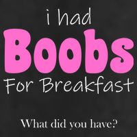 I Had Boobs For breakfast Adult Drive Performance Visor