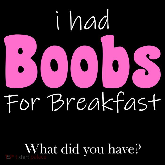 I Had Boobs For breakfast Women's V-Neck T-Shirt