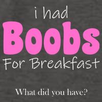 I Had Boobs For breakfast Vector Backpack