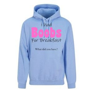 I Had Boobs For breakfast Unisex Surf Hoodie