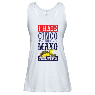 I Hate Cinco De Mayo Said No Juan Ever Ladies Essential Flowy Tank