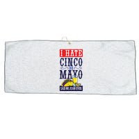 I Hate Cinco De Mayo Said No Juan Ever Large Microfiber Waffle Golf Towel