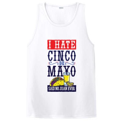 I Hate Cinco De Mayo Said No Juan Ever PosiCharge Competitor Tank