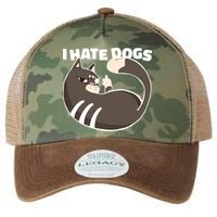 I Hate Dogs Cat Lover Funny Meme Legacy Tie Dye Trucker Hat