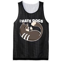 I Hate Dogs Cat Lover Funny Meme Mesh Reversible Basketball Jersey Tank