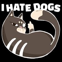 I Hate Dogs Cat Lover Funny Meme Mesh Reversible Basketball Jersey Tank