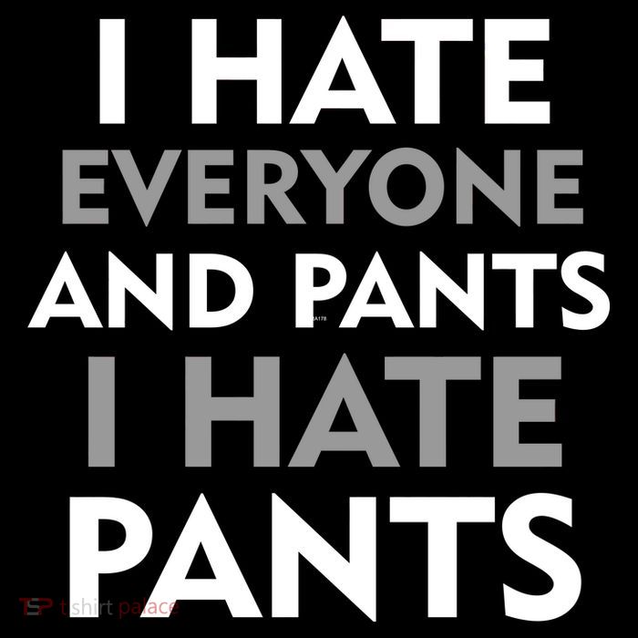 I Hate Everyone And No Pants Flatbill Hat