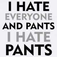 I Hate Everyone And No Pants Garment-Dyed Sweatshirt