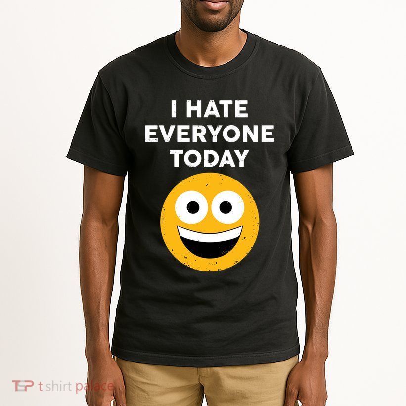 I Hate Everyone Today Smiley Emoji Tall T-Shirt