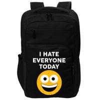 I Hate Everyone Today Smiley Emoji Impact Tech Backpack