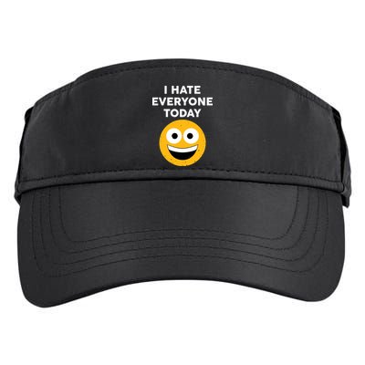 I Hate Everyone Today Smiley Emoji Adult Drive Performance Visor
