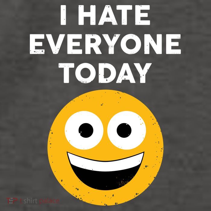 I Hate Everyone Today Smiley Emoji Vector Backpack