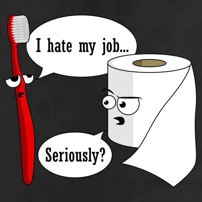 I Hate My Job Seriously Funny Toothbrush Toilet Paper Cool Comfort Performance Bucket Hat