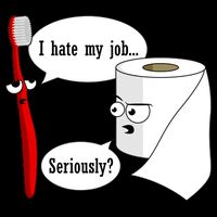 I Hate My Job Seriously Funny Toothbrush Toilet Paper Backpack