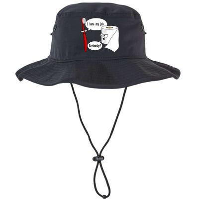I Hate My Job Seriously Funny Toothbrush Toilet Paper Bucket Hat
