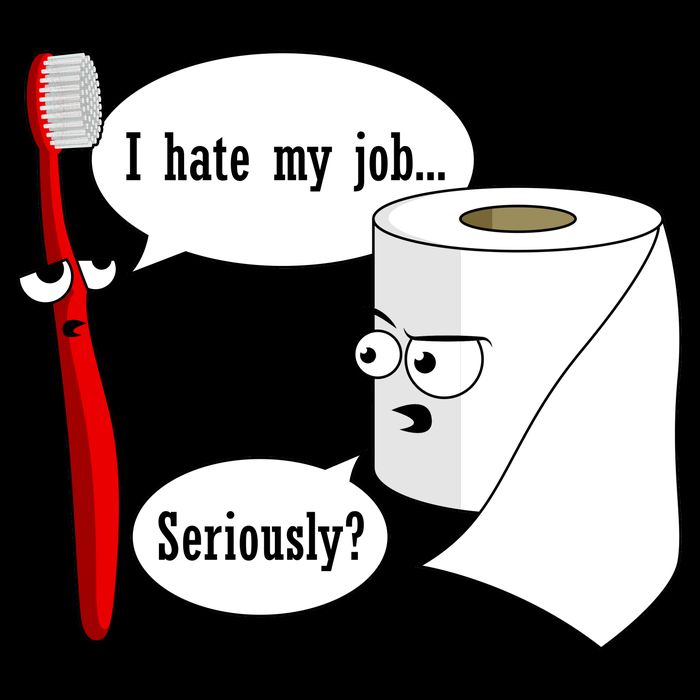 I Hate My Job Seriously Funny Toothbrush Toilet Paper Wool Snapback Cap