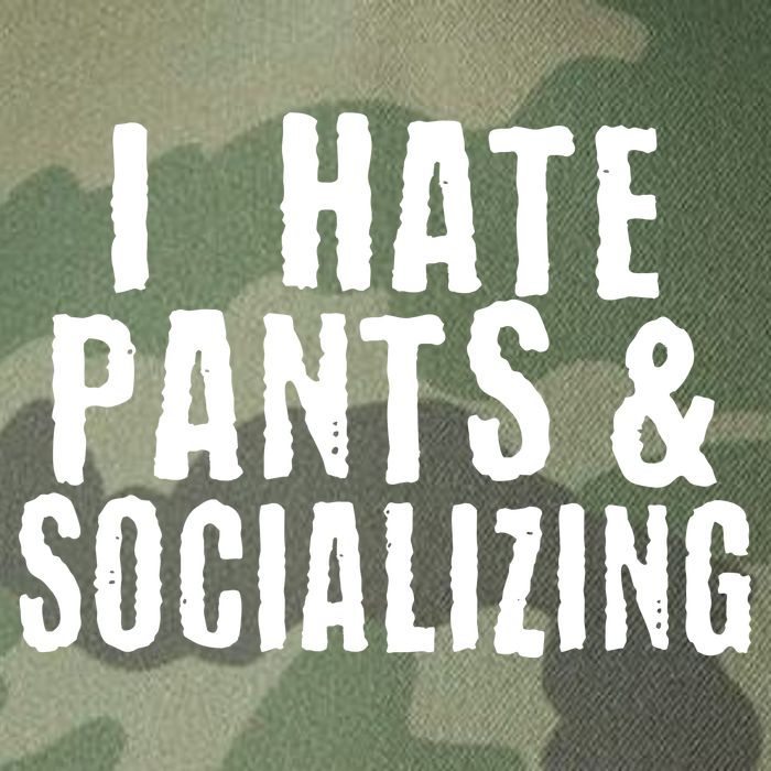I Hate Pants And Socializing Legacy Tie Dye Trucker Hat