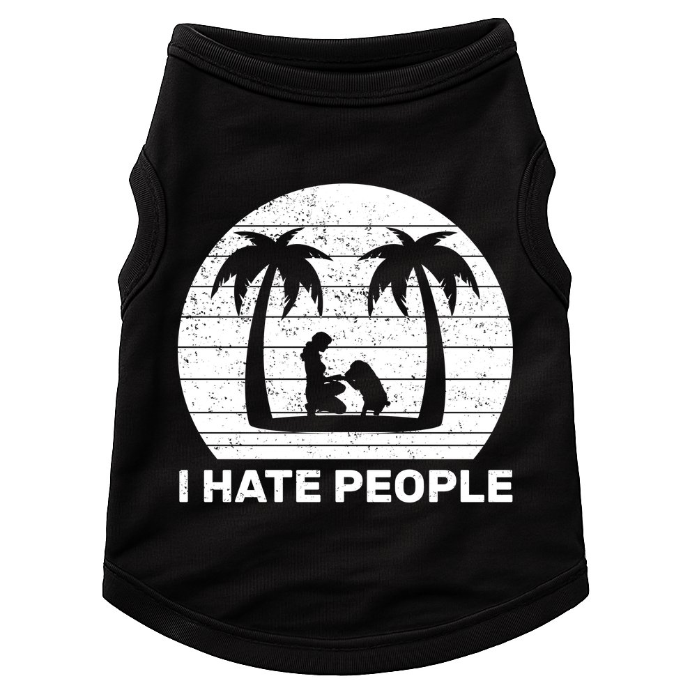I Hate People Beach Bum Doggie Tank