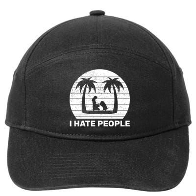 I Hate People Beach Bum 7-Panel Snapback Hat