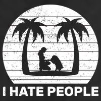 I Hate People Beach Bum Adult Drive Performance Visor