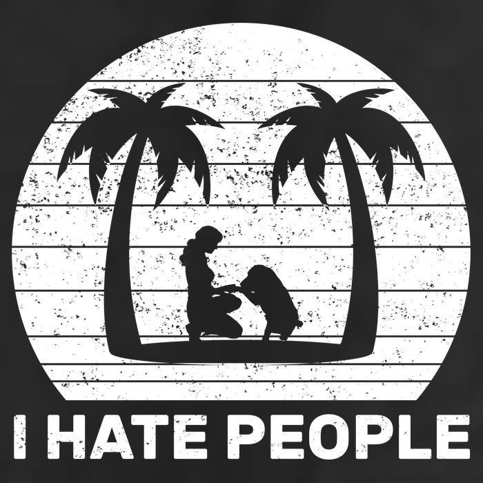 I Hate People Beach Bum Adult Drive Performance Visor