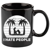 I Hate People Beach Bum 11oz C Handle Ceramic Mug