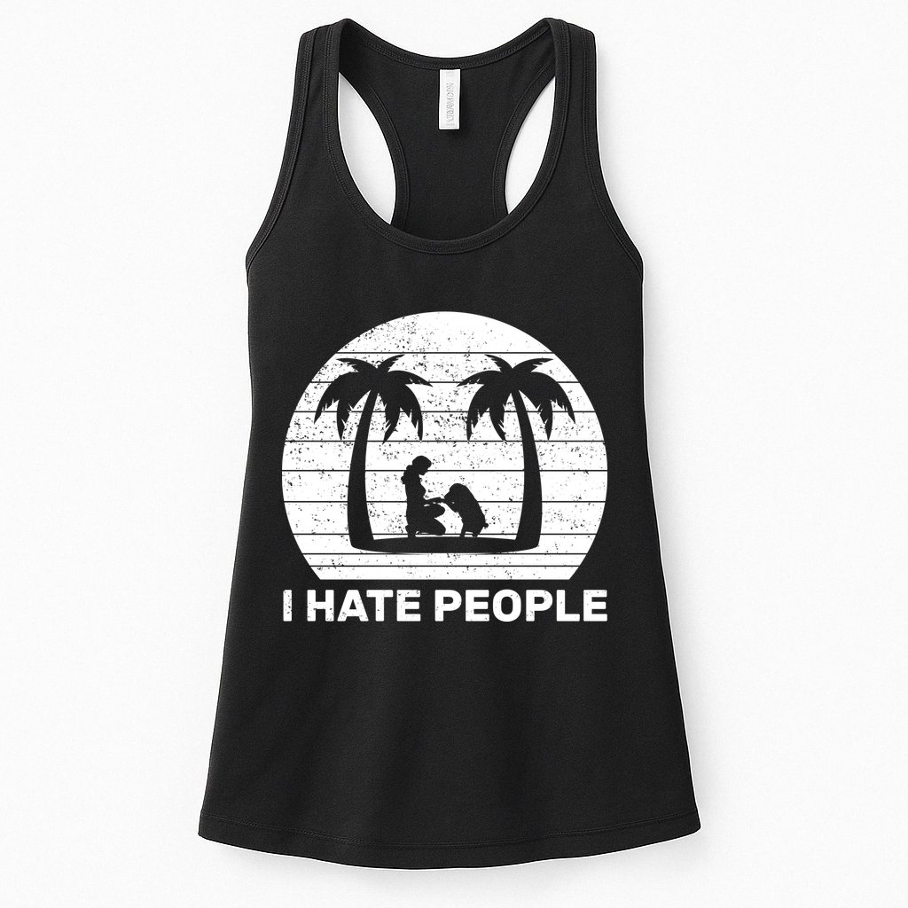 I Hate People Beach Bum Womens Tank Top