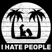 I Hate People Beach Bum Baby Bodysuit