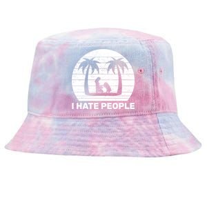 I Hate People Beach Bum Tie-Dyed Bucket Hat