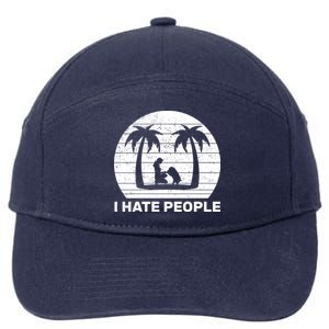 I Hate People Beach Bum 7-Panel Snapback Hat