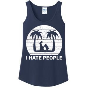 I Hate People Beach Bum Ladies Essential Tank