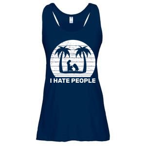 I Hate People Beach Bum Ladies Essential Flowy Tank