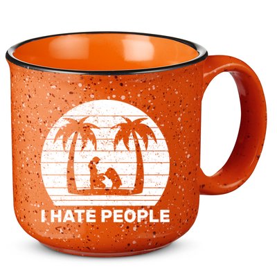 I Hate People Beach Bum 15oz Campfire Ceramic Mug