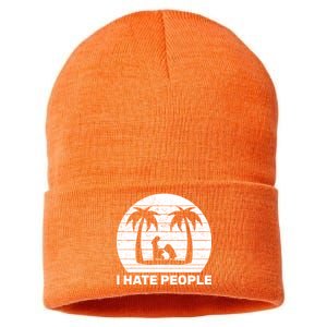 I Hate People Beach Bum Sustainable Knit Beanie